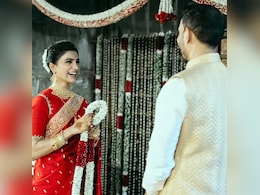 हनीमून से लौटीं समांथा का दिखा नो मेकअप लुक, माथे पर बिंदी और मेहंदी से सजे हाथ, लुक ने जीता दिल