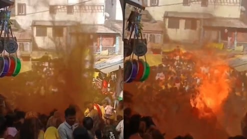 Pune Local Polls Victory Celebrations Turn Tragic, Councilor Among 16 Injured In Fire