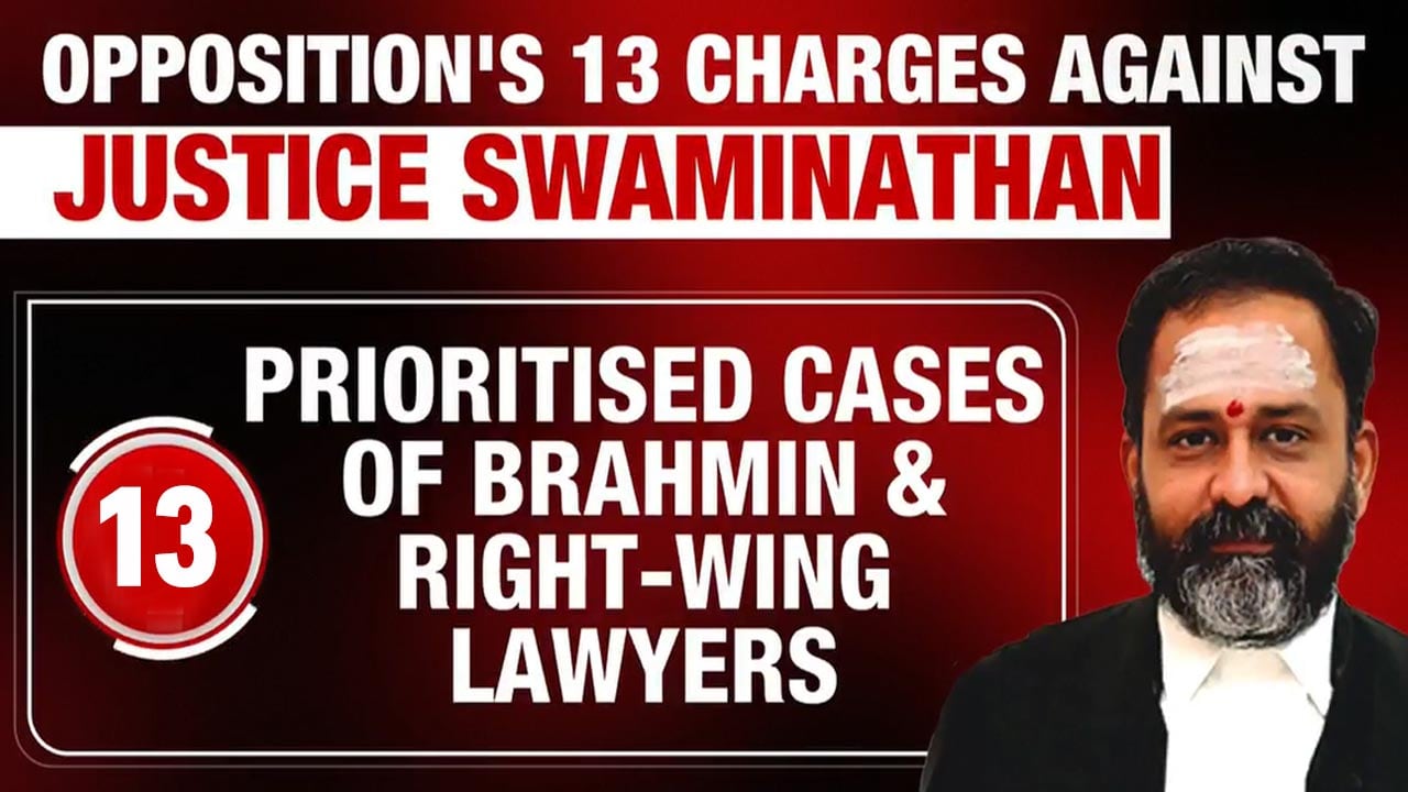 Why Opposition MPs Want Justice GR Swaminathan Impeached