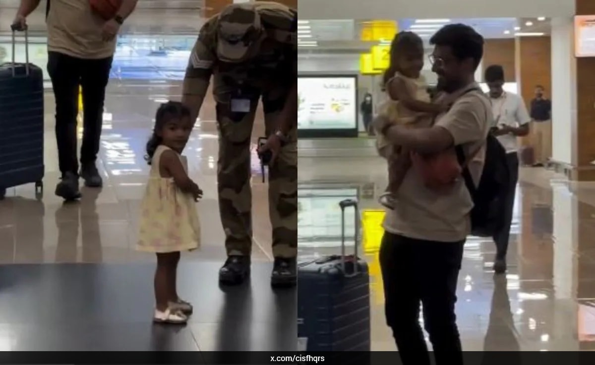 Watch: How A CISF Personnel's Small Act Of Kindness Stole The Show At Airport