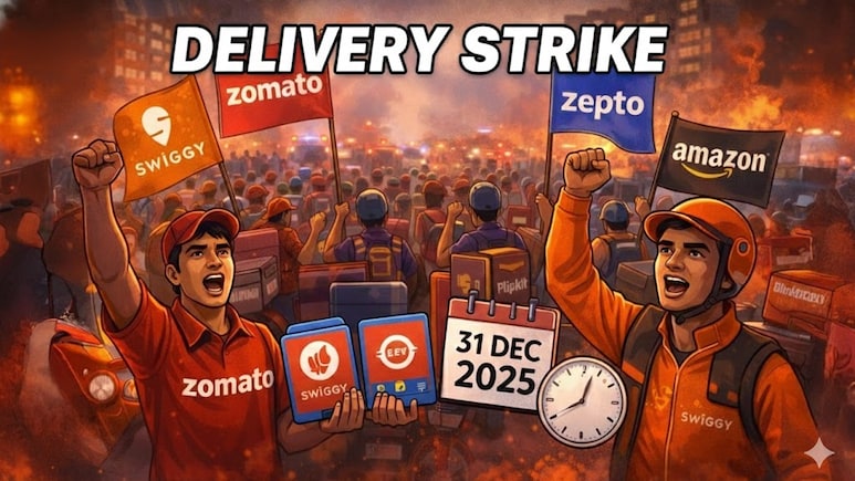 न्यू ईयर के जश्न में खलल: गिग वर्कर्स की देशव्यापी हड़ताल से ठप हो सकती हैं Zomato-Swiggy की डिलीवरी