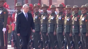 Guard Of Honour At Rashtrapati Bhavan For Putin, PM Modi Present
