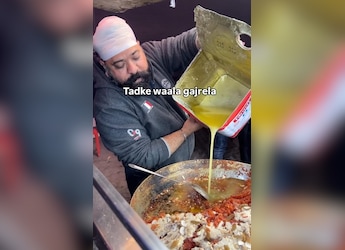 Punjab Vendor Prepares "Tadke Wala Gajrela", Foodies Do Not Approve