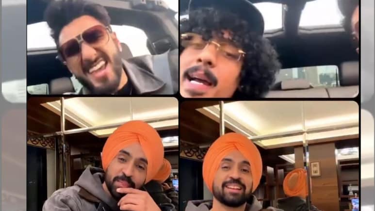 Ranveer Singh, Hanumankind Groove Inside Hummer EV, Diljit Dosanjh Joins: Watch Video