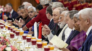 Putin Attends Dinner Hosted By President Murmu At Rashtrapati Bhavan