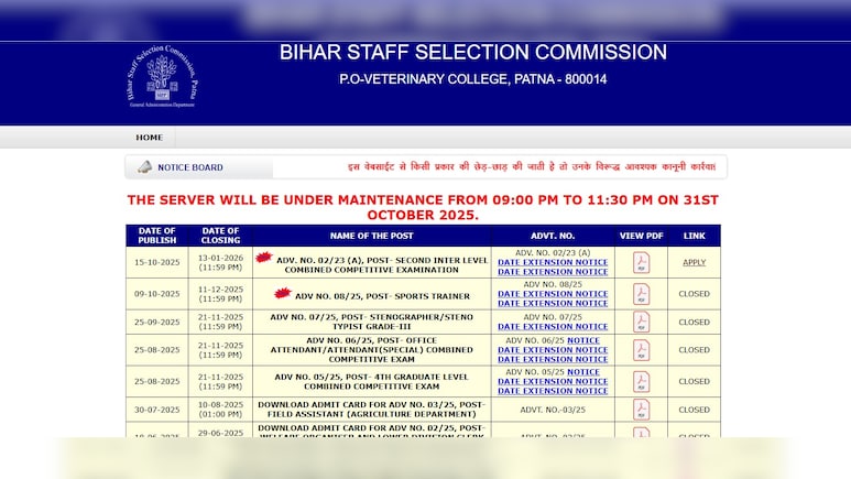 BSSC Increases Vacancies And Application Deadline For 2nd Level Recruitment 2025, Check Revised Details