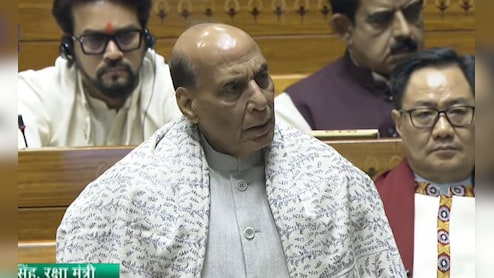 'जिन्ना के चश्मे से देखने वालों ने वंदे मातरम के पदों को जानबूझकर भूलाया', संसद में बोले राजनाथ सिंह