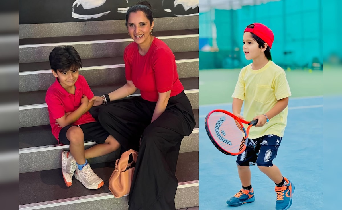 Watch: "Nostalgic, Nostalgic, Nostalgic" - Tennis Icon Sania Mirza Coaches Son Izhaan In Adorable Viral Video