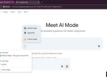 Chrome wandelt AI Modus still schweigend in Browser funktion
