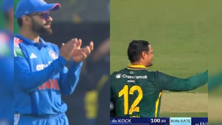 IND vs SA, 3rd ODI: क्विंटन डी कॉक ने जमाया शतक तो विराट कोहली बजाने लगे ताली, रिएक्शन ने जीता दिल