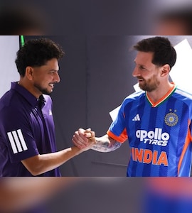 "Controlling The Ball": Kuldeep Yadavs Special Message To Idolo Lionel Messi After India Visit