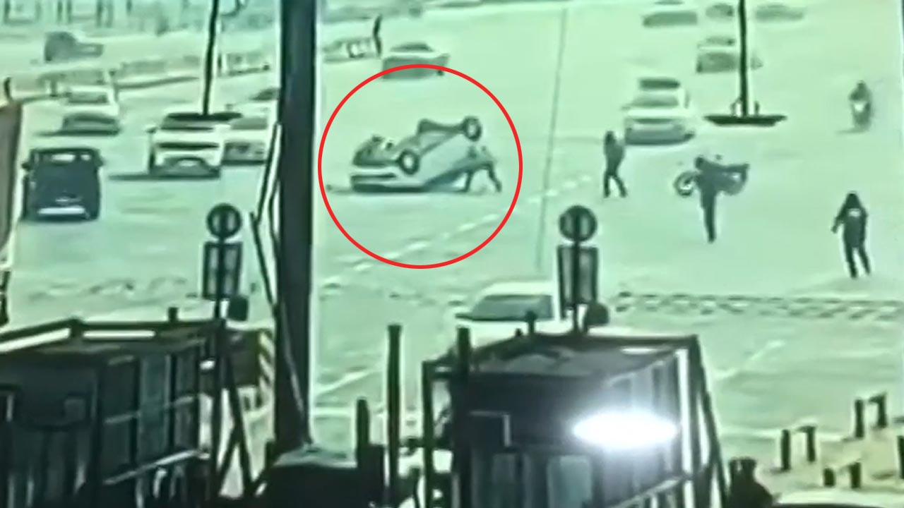 Video: Car Flips After Thar Rams It At Gurugram Toll Plaza, Driver Arrested