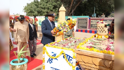 जैसलमेर में भारत-पाकिस्तान बॉर्डर पहुंचे CJI सूर्यकांत, तनोट माता मंदिर में की पूजा अर्चना