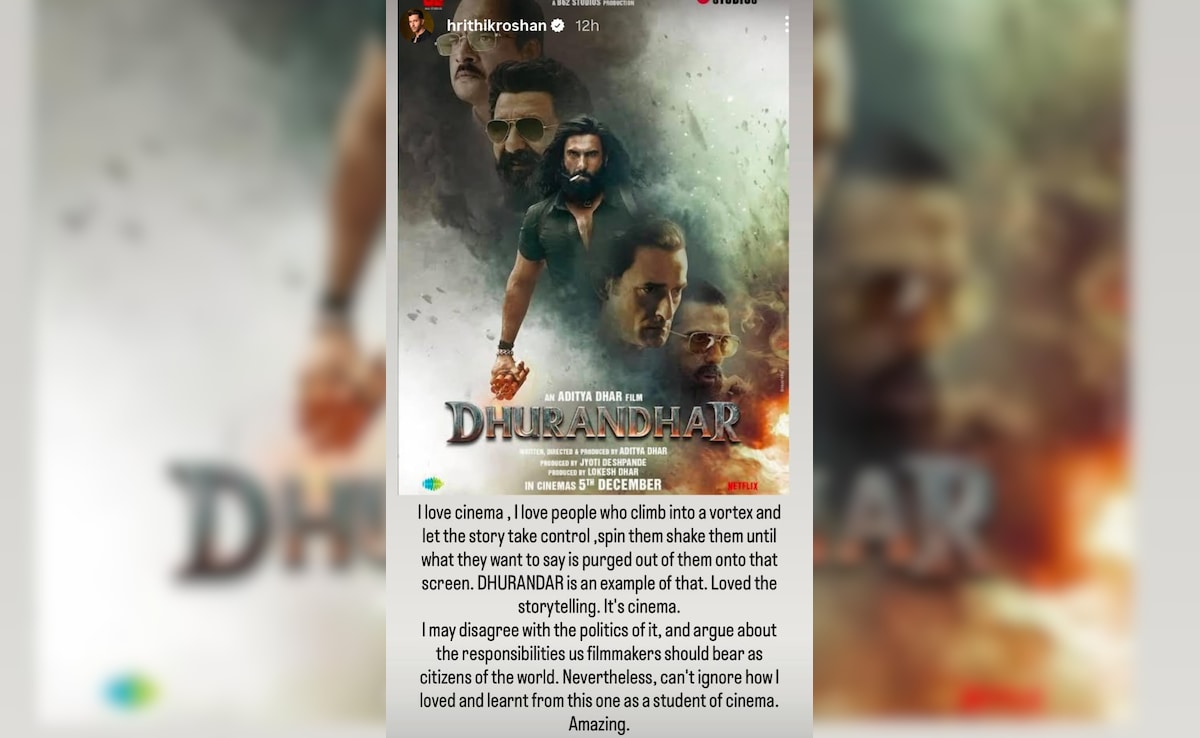 Hrithiks first post on Dhurandhar Hrithiks first post on Dhurandhar