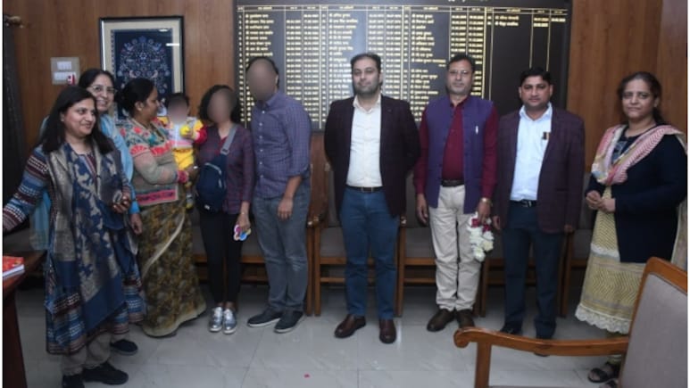 कोटा की 14 महीने की बेटी को कैलिफोर्निया के डॉक्टर दंपति ने लिया गोद, 2 साल चली CARA प्रक्रिया