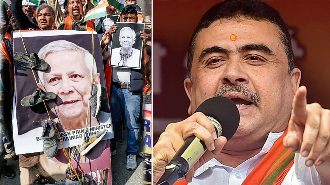 'India Should Teach Lesson To Bangladesh Like Israel Did In Gaza': BJP's Suvendu Adhikari