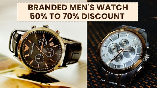 Men Watch पर 50% से 70% तक का शानदार डिस्काउंट, जल्दी करें इन ब्रांडेड वॉच की कीमत देख हैरान रहे जाएंगे आप