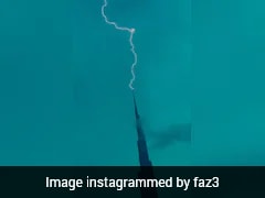 Video: Dubai Crown Prince Shares Dramatic Moment Lightning Strikes Burj Khalifa