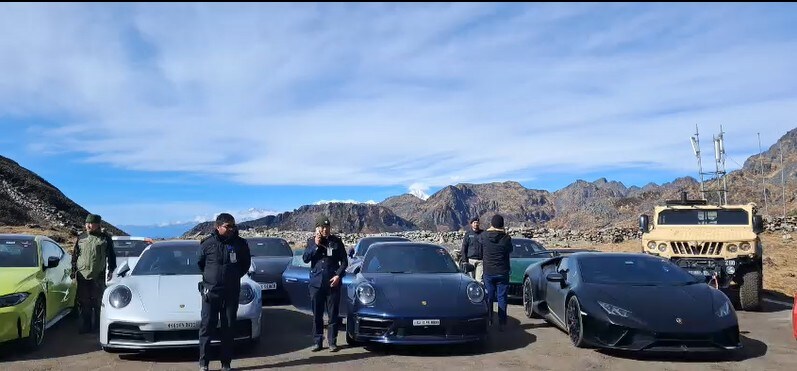 Luxury Supercars Conquer 14,672-Foot Cho La Pass in Historic Sikkim Rally