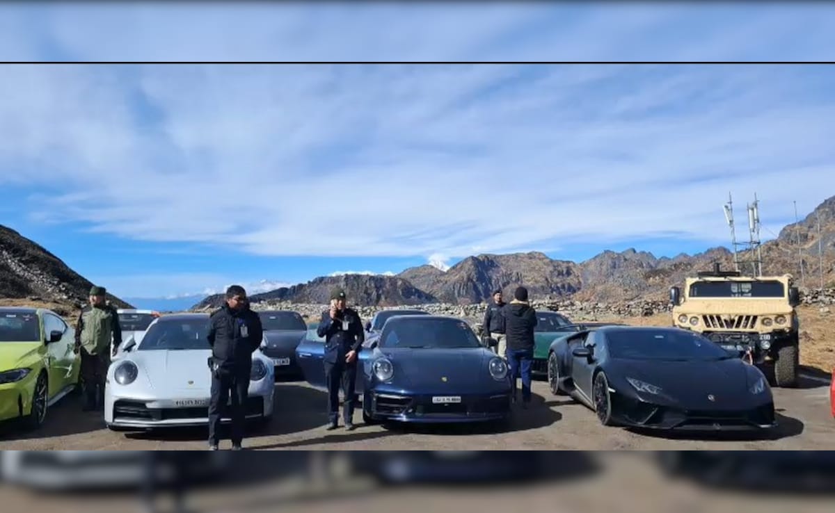 Video: Lamborghinis, Porsches Climb Newly-Opened Cho La Pass In Sikkim