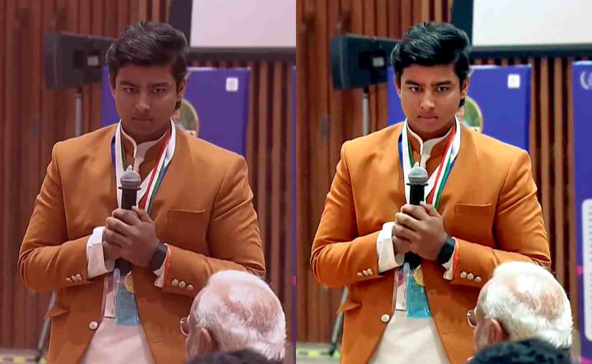 हाथ पर मारी थपकी... देखिए जब वैभव सूर्यवंशी से मिले PM मोदी