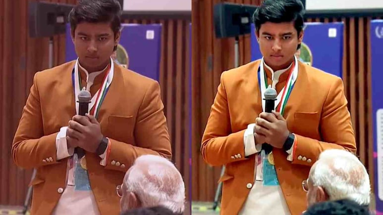 हाथ पर मारी थपकी... देखिए जब वैभव सूर्यवंशी से मिले PM मोदी