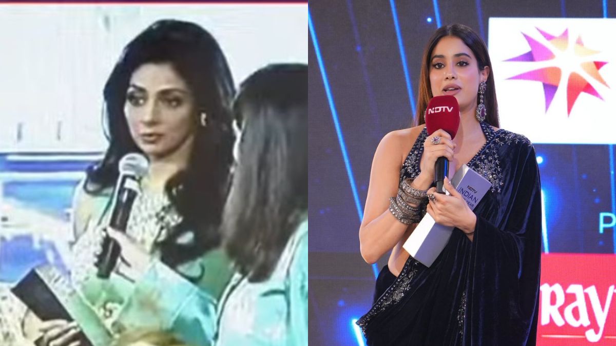 Janhvi Breaks Down Over Sridevi's NDTV Indian Of The Year Award Clip