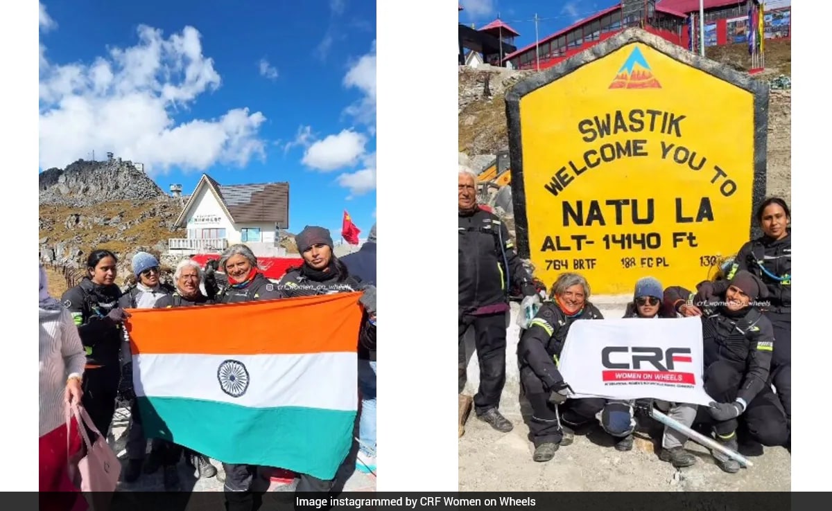 Watch: Elderly Women's High-Altitude Bike Trip To Nathula Pass Inspires The Internet