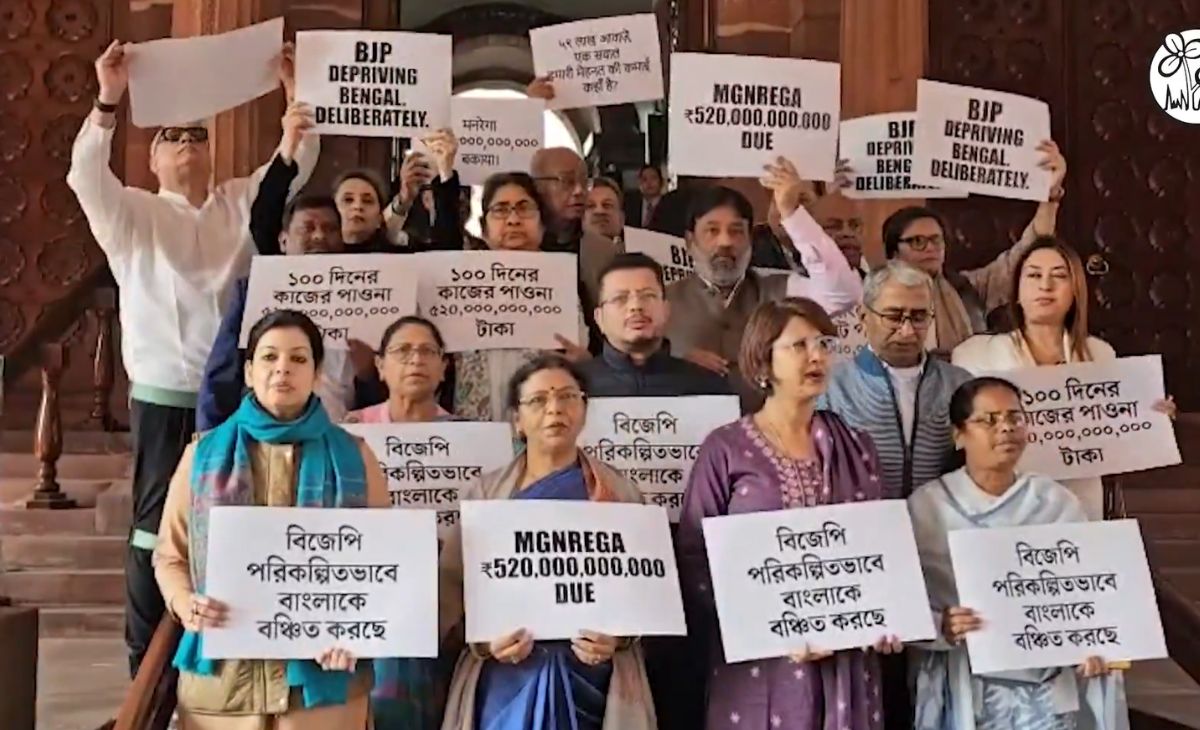 केंद्र ने बंगाल के 2 लाख करोड़ रुपये रोके... TMC सांसदों का संसद में प्रदर्शन, जानिए क्या कहा