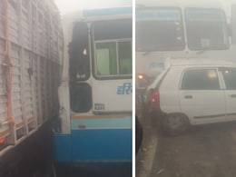 हरियाणा में कोहरे का कहर,  आपस में टकरा गईं बसें और कारें, VIDEO आया सामने