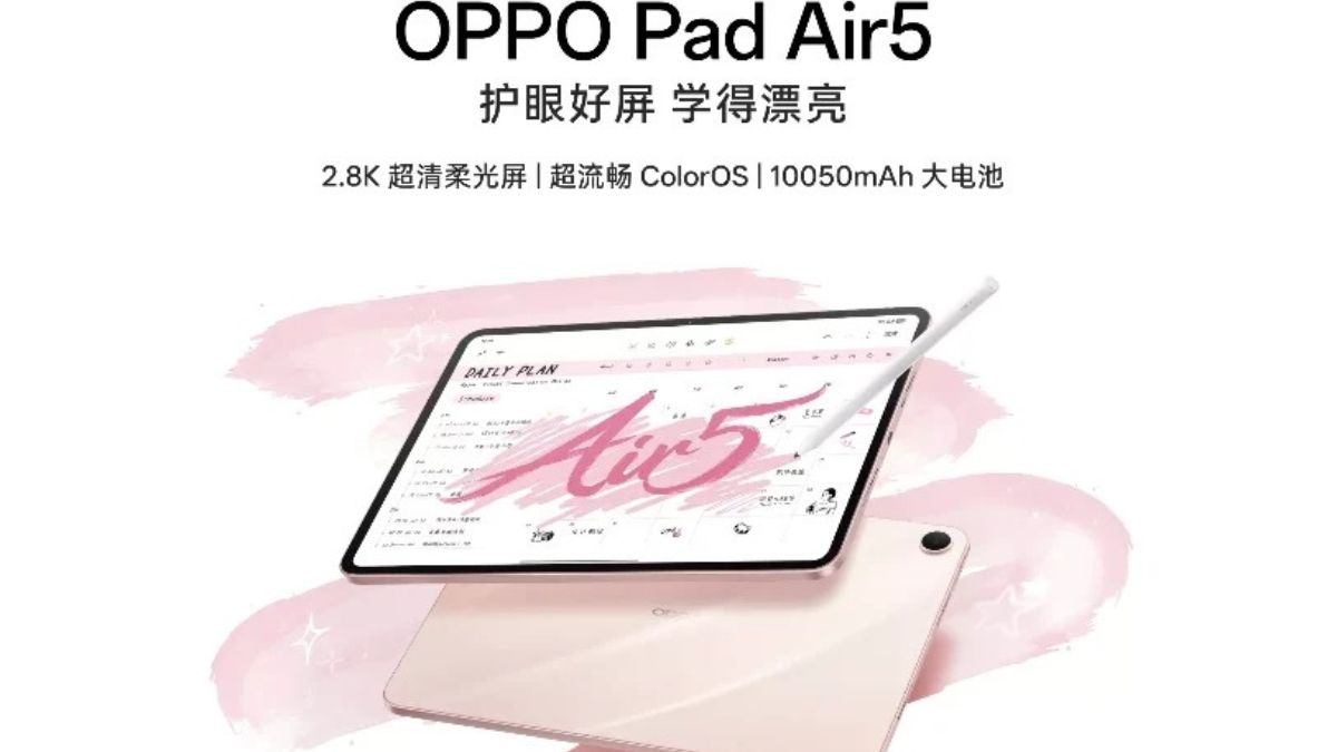 Das Design und die wichtigsten Spezifikationen des Oppo Pad Air 5 wurden vor seiner Markteinführung bekannt gegeben