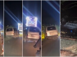 राजस्थान: DJ की धुन पर 'Nagin डांस' कर रही वैन, अचानक बैलेंस बिगड़ते ही खाई में पलटी