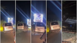 DJ की धुन पर 'Nagin डांस' कर रही वैन, अचानक बैलेंस बिगड़ते ही खाई में पलटी