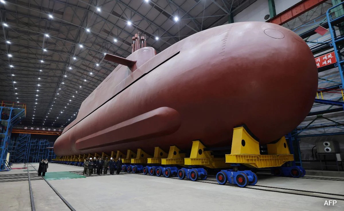 North Korea Displays Progress On Its First Nuclear-Powered Submarine