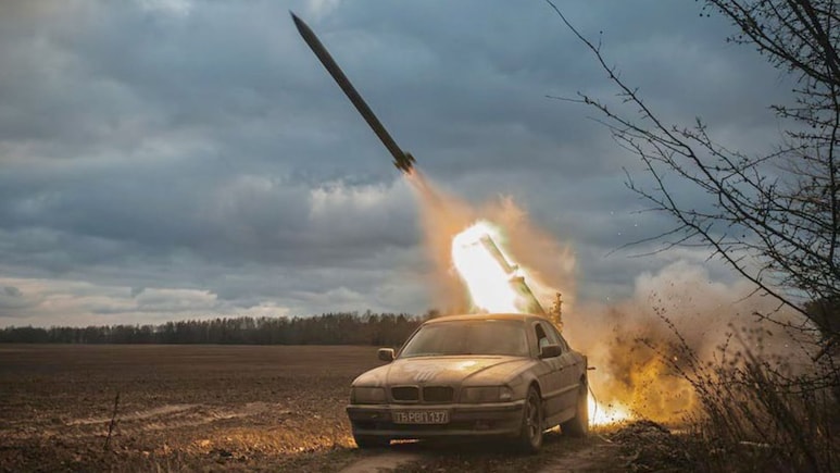 Ukraine Equips BMW 7-Series With Rocket Launcher To Fight Russia; Check Pics
