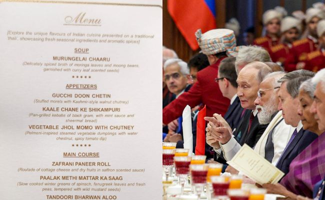 Jhol Momo To Badam Halwa: Inside Lavish State Dinner Hosted For Putin At Rashtrapati Bhavan