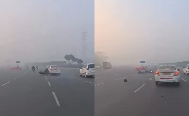 Dramatic Dashcam Video: Suzuki Hayabusa Crash After Sudden Lane Change Near Gurugram