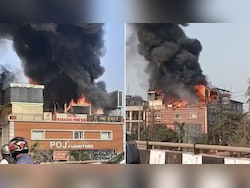 Massive Fire At Bar In Bhubaneswar. Thick Black Smoke Seen Atop Building