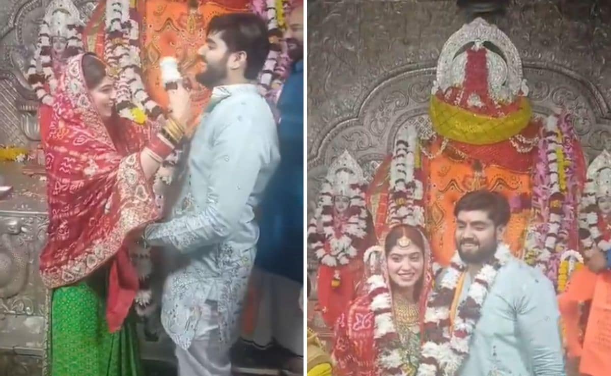 MLA's Son, Bride Exchange Garlands In Restricted Area Of Indore Temple