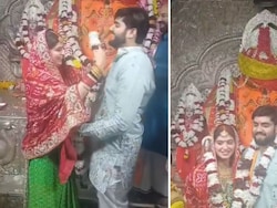 MLA's Son, Bride Exchange Garlands In Restricted Area Of Indore Temple