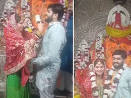 MLA's Son, Bride Exchange Garlands In Restricted Area Of Indore Temple