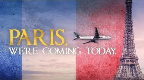 PIA later apologised for the advert showing a plane flying towards Eiffel Tower PIA later apologised for the advert showing a plane flying towards Eiffel Tower