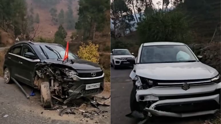Maruti Suzuki Victoris And Tata Nexon Collide; Real-World Safety Results Revealed