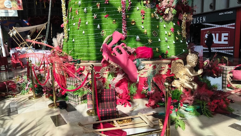 40 Charged For Vandalising Christmas Decorations At Raipur Mall