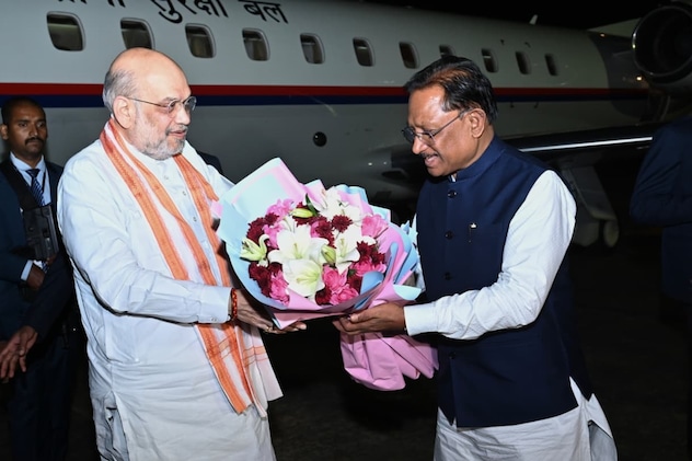 देर रात छत्तीसगढ़ पहुंचे अमित शाह, हिड़मा के एनकाउंटर बाद राज्य का पहला दौरा; बस्तर ओलंपिक में होंगे शामिल