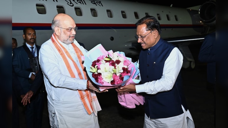 देर रात छत्तीसगढ़ पहुंचे अमित शाह, हिड़मा के एनकाउंटर बाद राज्य का पहला दौरा; बस्तर ओलंपिक में होंगे शामिल