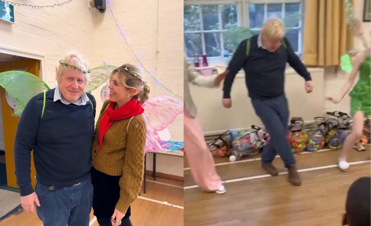 Former UK Prime Minister Boris Johnson Goes Viral Dancing in Fairy Wings at Daughter