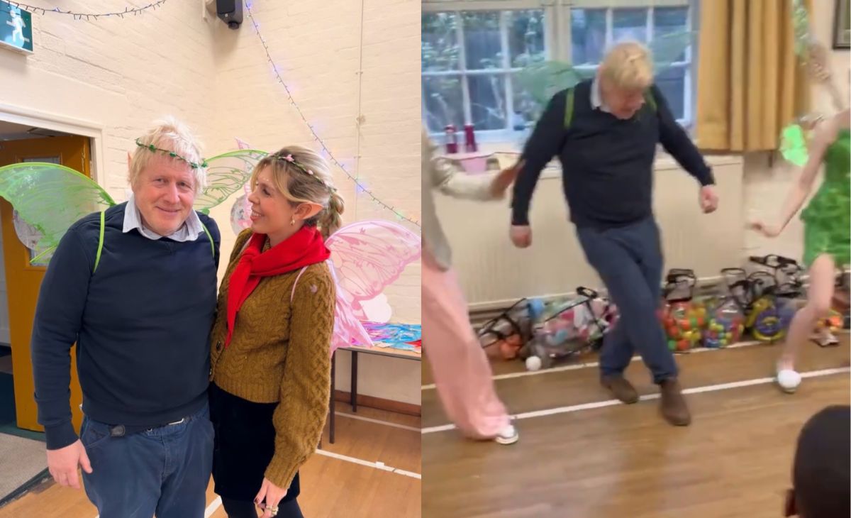 Boris Johnson Wears Wings, Attempts 'Cha Cha Slide' For Daughter's Birthday