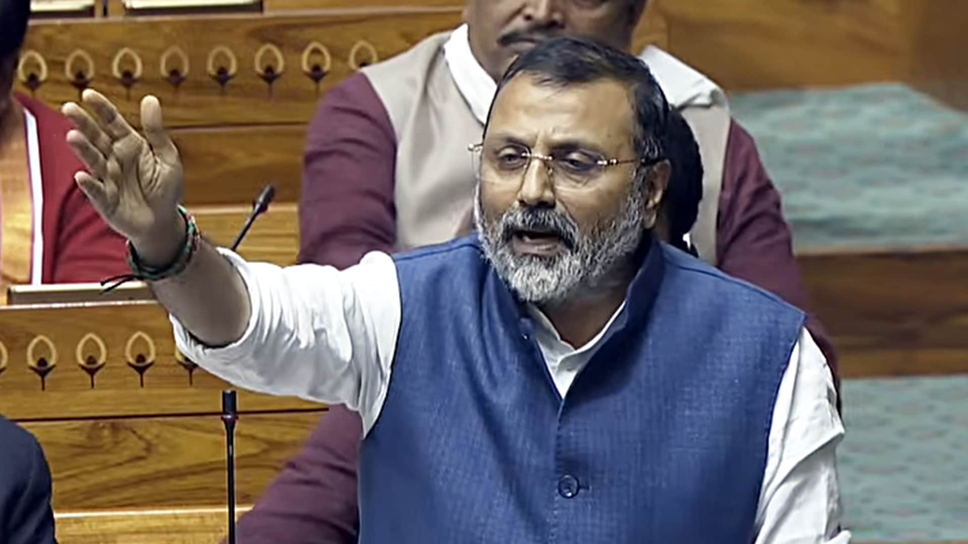 BJP MP Nishikant Dubey Attacks Congress Over SIR Row, Cites Bihar-Maharashtra Data