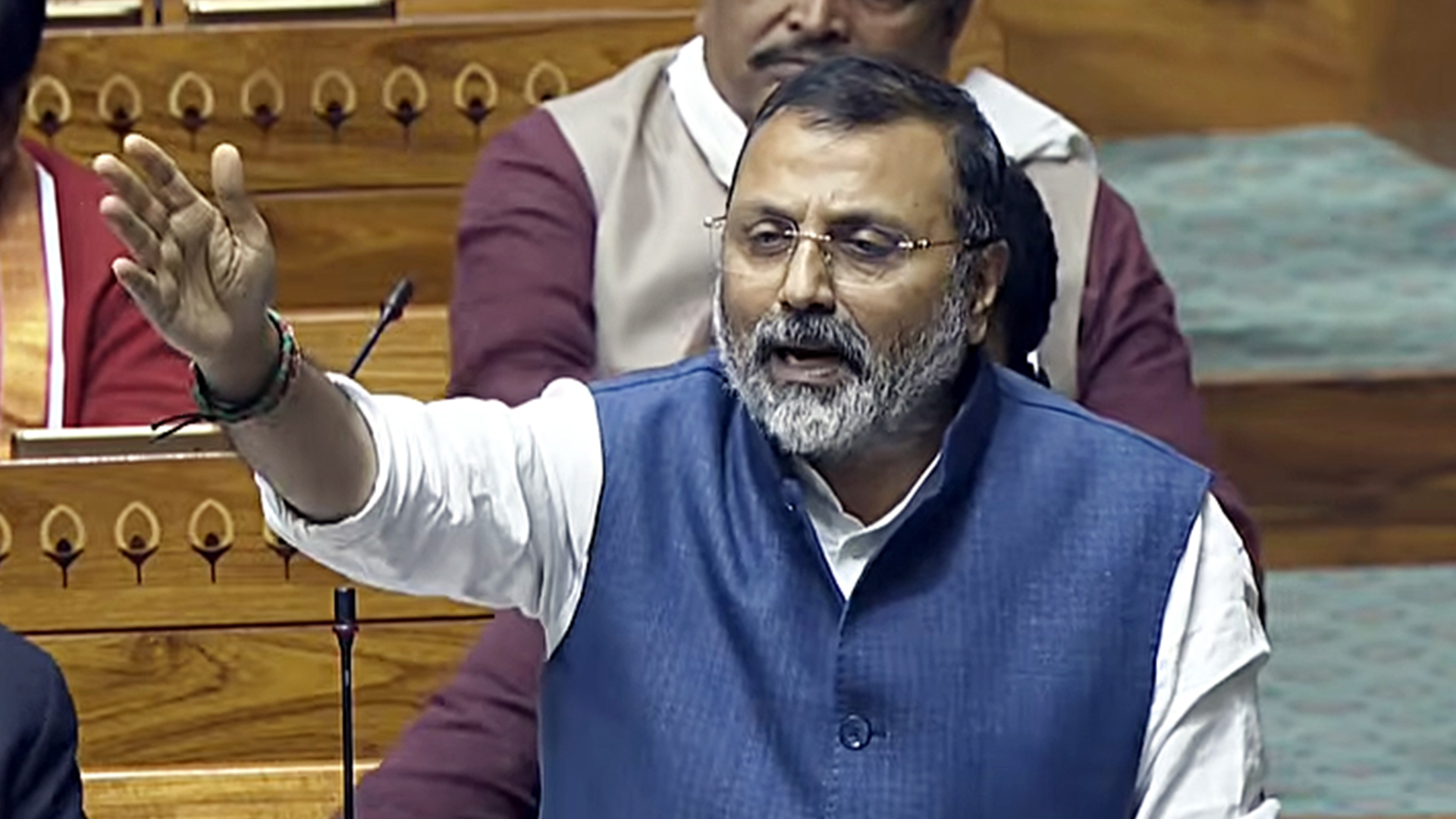 BJP MP Nishikant Dubey Attacks Congress Over SIR Row, Cites Bihar-Maharashtra Data